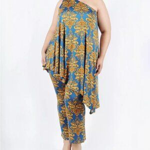 New! Coldesina Top & Pants Set- Lyon Brocade